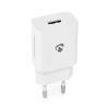 ALIMENTATORE USB NEDIS WCHAU242AWT DA PARETE  2,4 A COLORE BIANCO